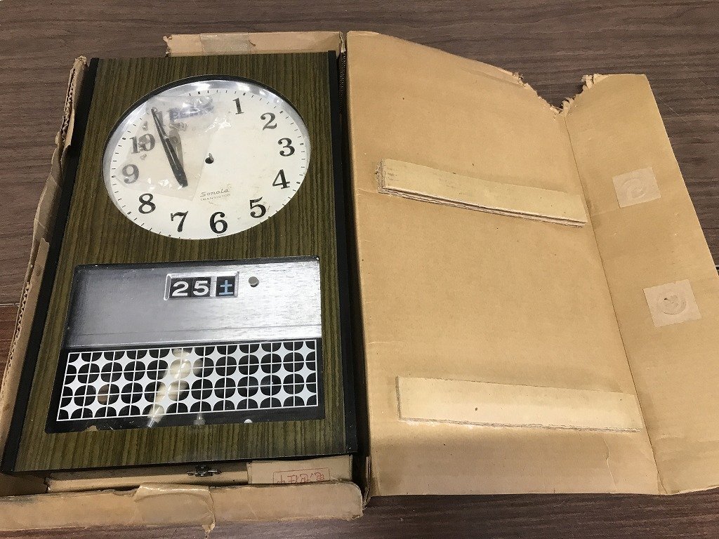 ★T51【ジャンク品 動作不明 現状渡し】 SEIKO セイコー sonola 柱時計 掛時計 昭和レトロ 骨董 アンティーク