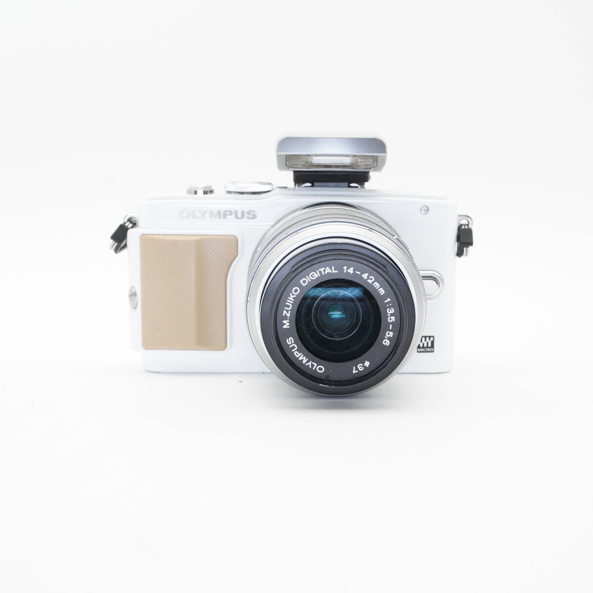 訳あり美品 OLYMPUS オリンパス PEN Lite E-PL5 ホワイト BFY508023 / M.ZUIKO DIGITAL 14-42mm F3.5-5.6 ⅡR レンズキット #AA6797