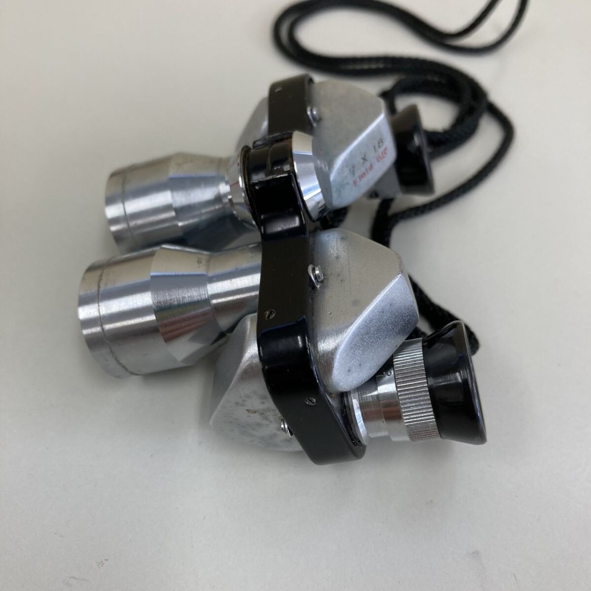 E326-I78-126 OMEGA オメガ No.34768 7×18 Field 6.5°雙眼鏡 ケース付き 小型 コンパクト シルバー ブラック TE