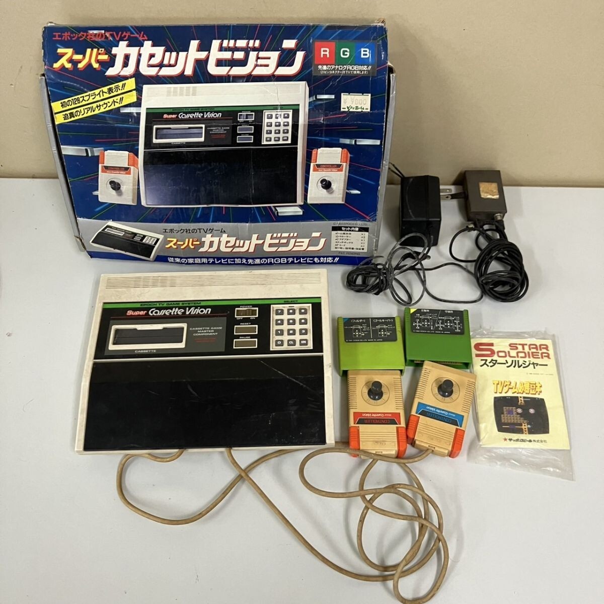 G440-M29-1590 スーパーカセットビジョン 家庭用ゲーム機 スパカセ エポック社 ゲーム ゲーム機本體 昭和レトロ コレクション TA