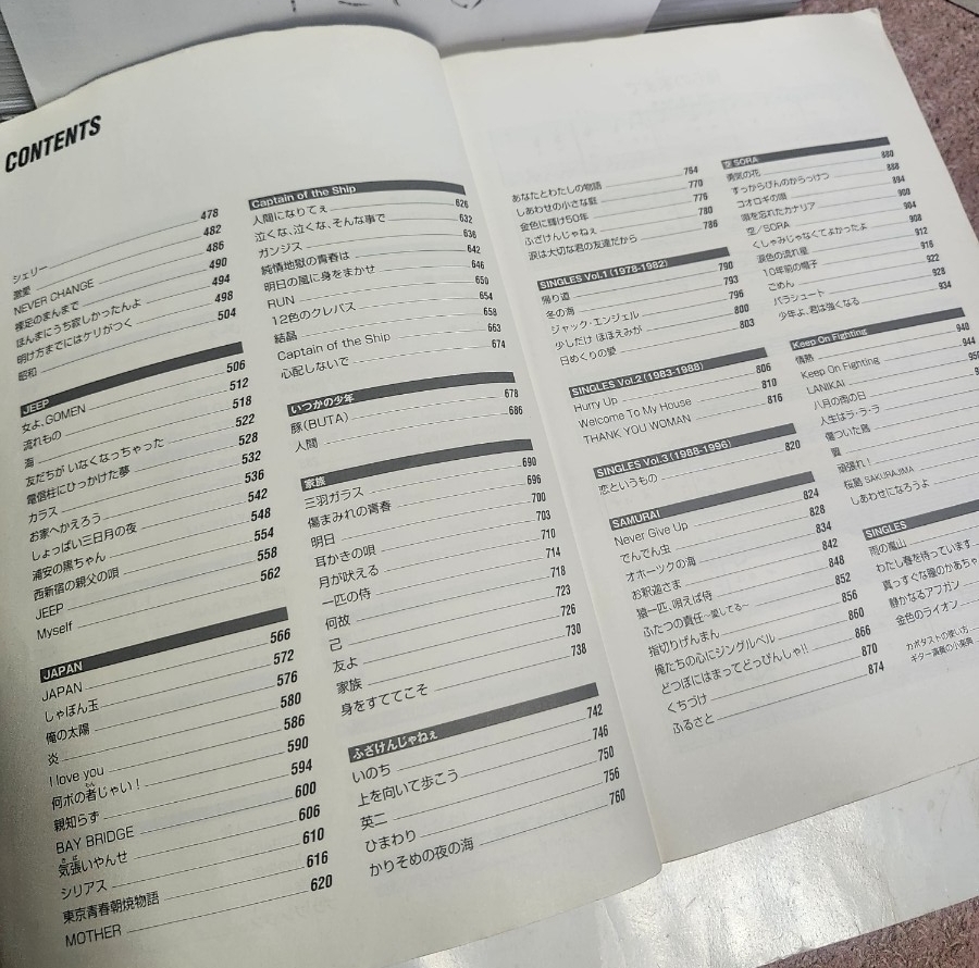 ☆希少◆長渕剛 ギター弾き語り 全曲集 オールアバウト/コンプリート/ALL ABOUT /Complete song book/スコア/楽譜☆即日発送可能☆送料無料_画像3