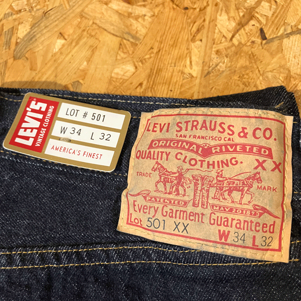 ★LEVI'S VINTAGE CLOTHING(LVC) 1955 501 ワンウォッシュ W34×L34_画像2