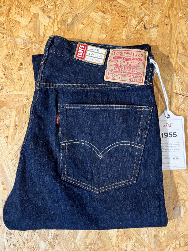 ★LEVI'S VINTAGE CLOTHING(LVC) 1955 501 ワンウォッシュ W34×L34_画像1