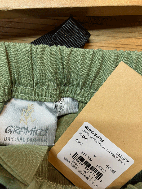 ★GRAMICCI LINEN BLEND EASY TAPERED PANE / SIZE.M_画像5
