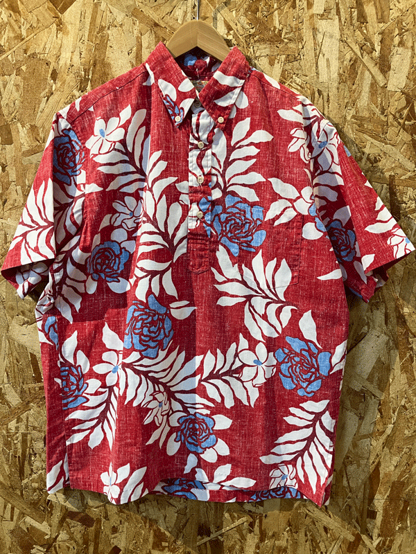 ★'90 VINTAGE REYN SPOONER /プルオーバーシャツ /SIZE.M_画像1