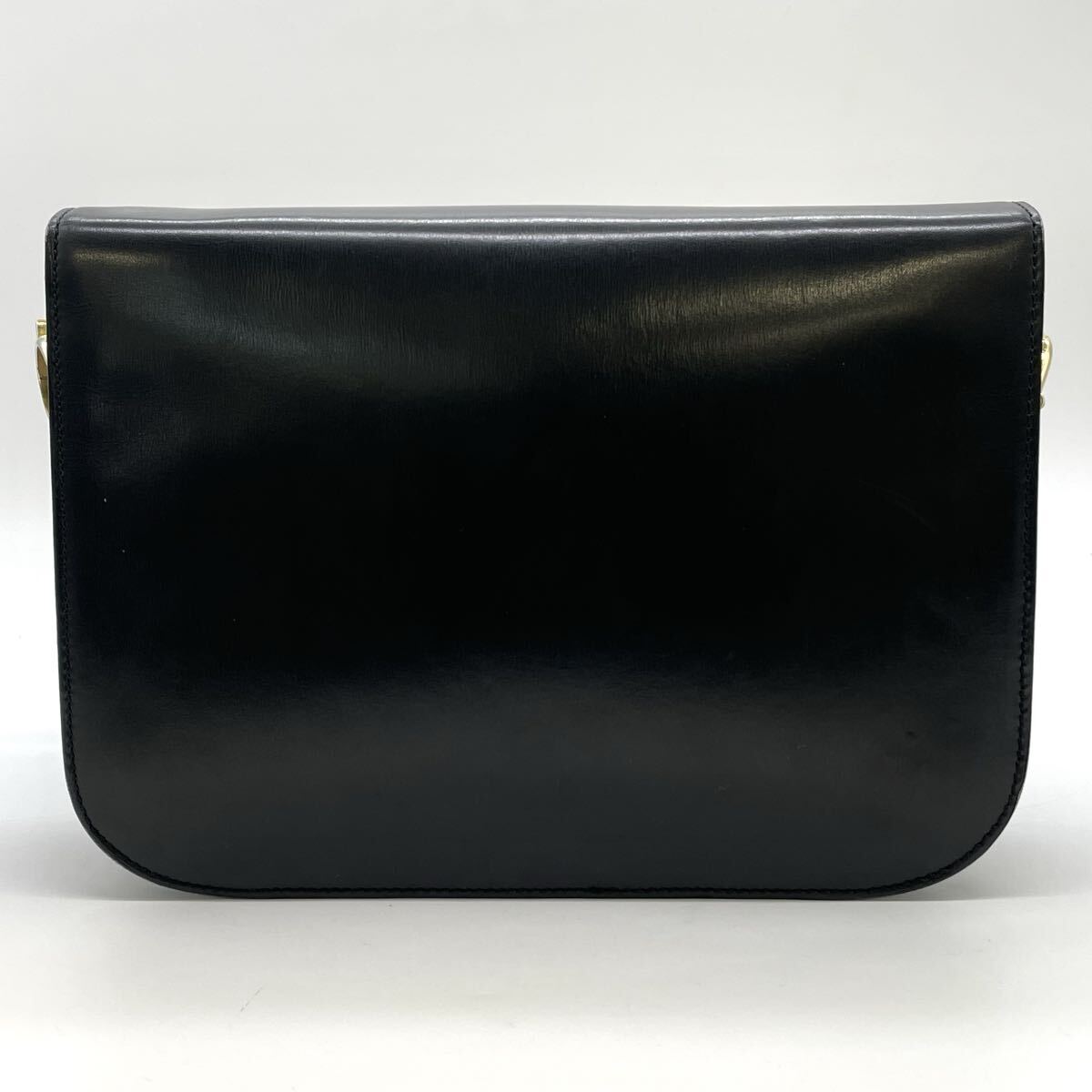 【9山16】1円スタート CELINE / F/02 セリーヌ ショルダーバッグ バッグ 馬車金具 ブラック
