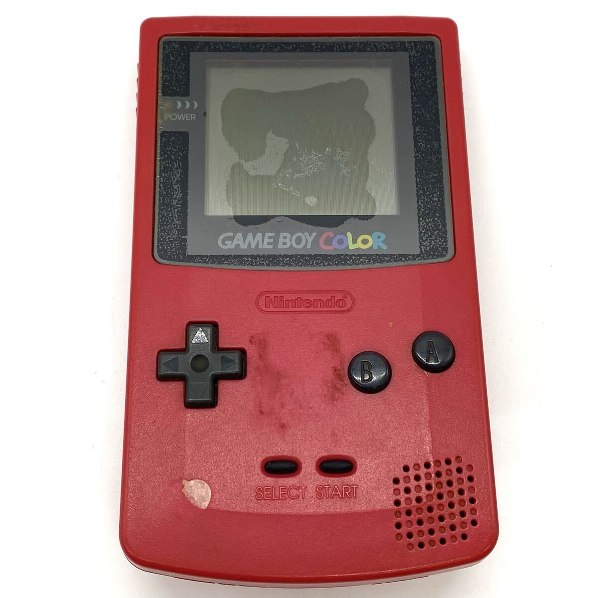 【9R14】 1円スタート Nintendo GAME BOY COLOR CGB-001 任天堂 ニンテンドー ゲームボーイ カラー 攜帯 ゲーム機 本體 ゲーム GB レッド