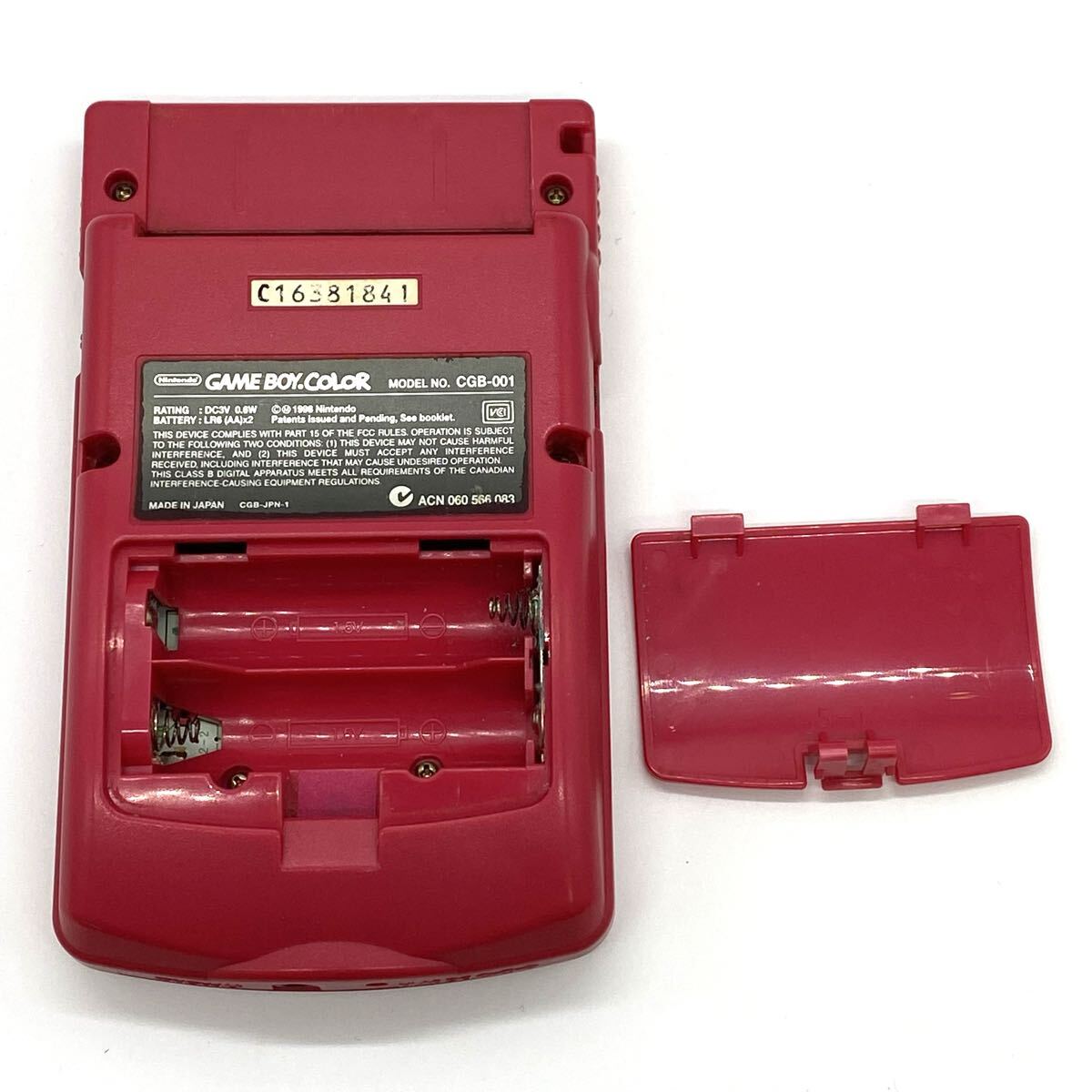 【9R14】 1円スタート Nintendo GAME BOY COLOR CGB-001 任天堂 ニンテンドー ゲームボーイ カラー 攜帯 ゲーム機 本體 ゲーム GB レッド