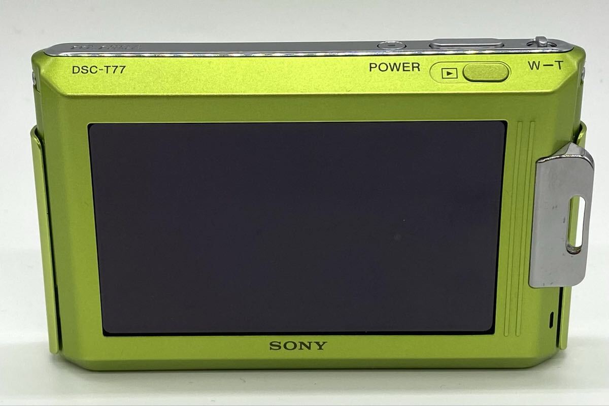 【9T37】 1円スタート SONY Cyber-Shot DSC-T77 ソニー デジタル サイバーショット デジタルカメラ デジカメ コンデジ グリーン