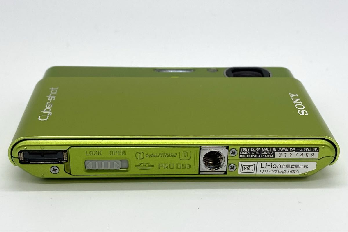 【9T37】 1円スタート SONY Cyber-Shot DSC-T77 ソニー デジタル サイバーショット デジタルカメラ デジカメ コンデジ グリーン
