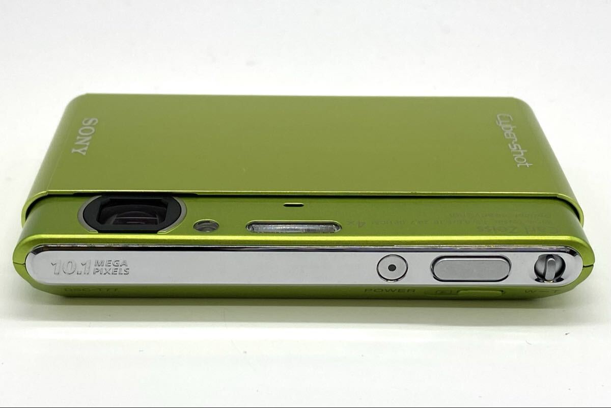 【9T37】 1円スタート SONY Cyber-Shot DSC-T77 ソニー デジタル サイバーショット デジタルカメラ デジカメ コンデジ グリーン
