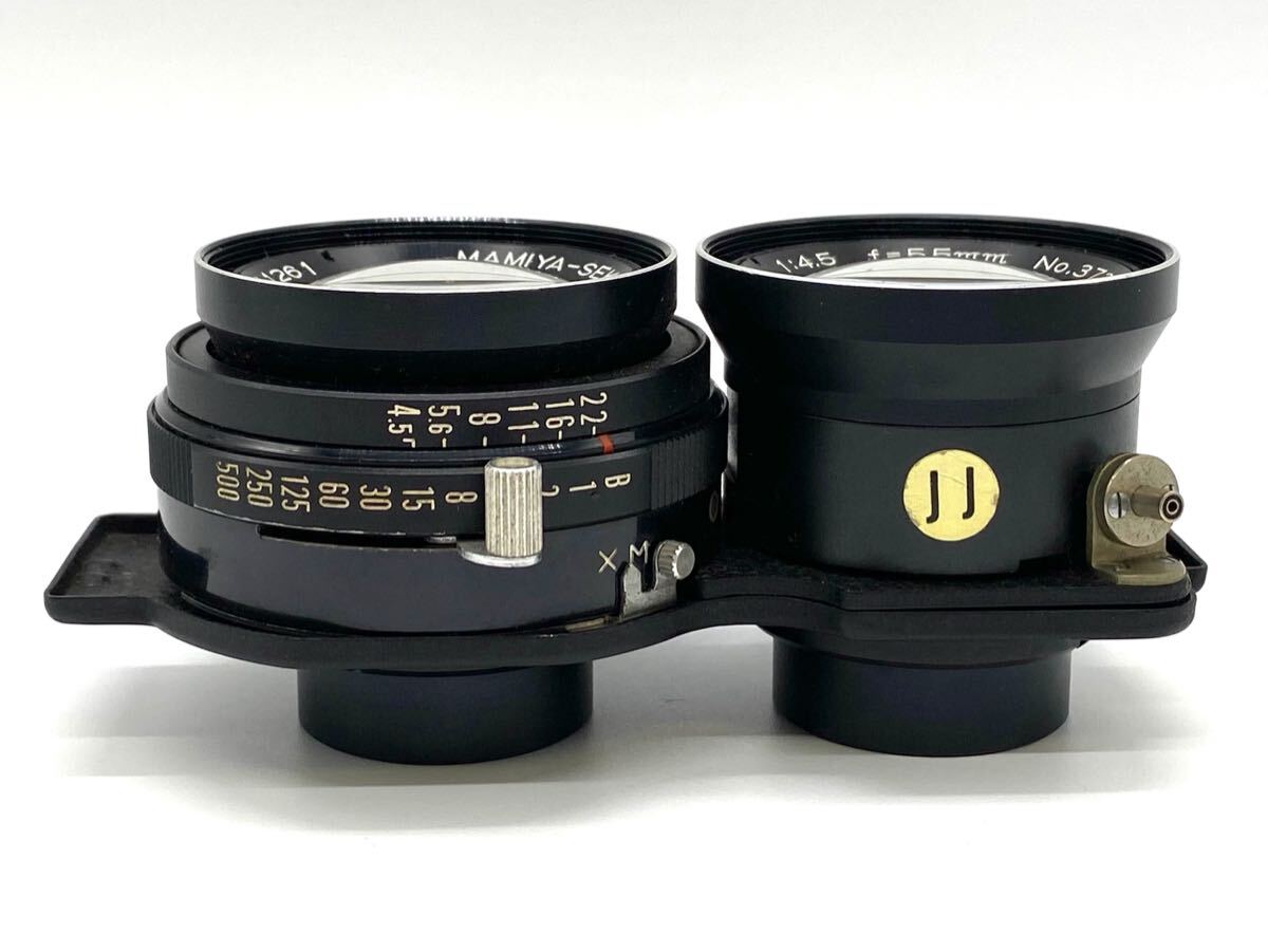 【9A10】1円スタート MAMIYA SEKOR LENS 55mm 1:4.5 f=55mm マミヤ セコール レンズ 二眼レフ カメラ　