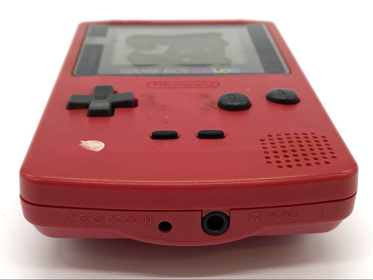 【9R14】 1円スタート Nintendo GAME BOY COLOR CGB-001 任天堂 ニンテンドー ゲームボーイ カラー 攜帯 ゲーム機 本體 ゲーム GB レッド