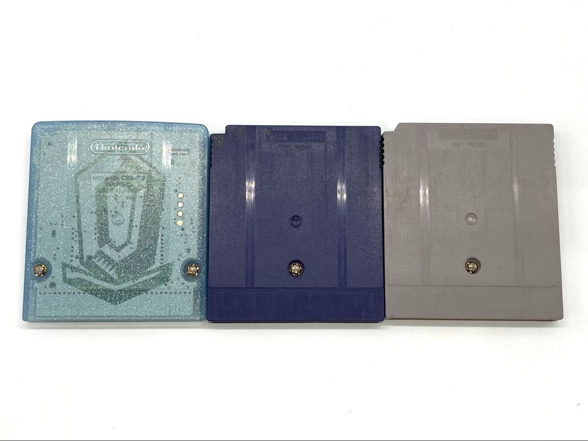 【9W10】1円スタート GAME BOY ソフト3點 ポケットモンスター クリスタルバージョン 銀 赤 ポケモン 任天堂 ニンテンドー ゲームボーイ