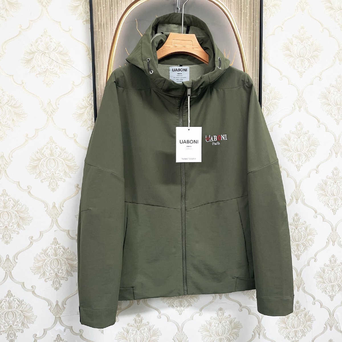 高機能EU制＆定価7萬◆UABONI*Paris*マウンテンパーカー*ユアボニ*パリ発◆防風 撥水 シック 無地 ジャケット 登山服 ゆったり ジャケットX