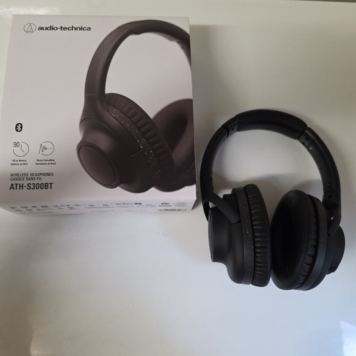 ワイヤレスヘッドホン ATH-S300BT BK ブラック ヘッドホン Bluetooth