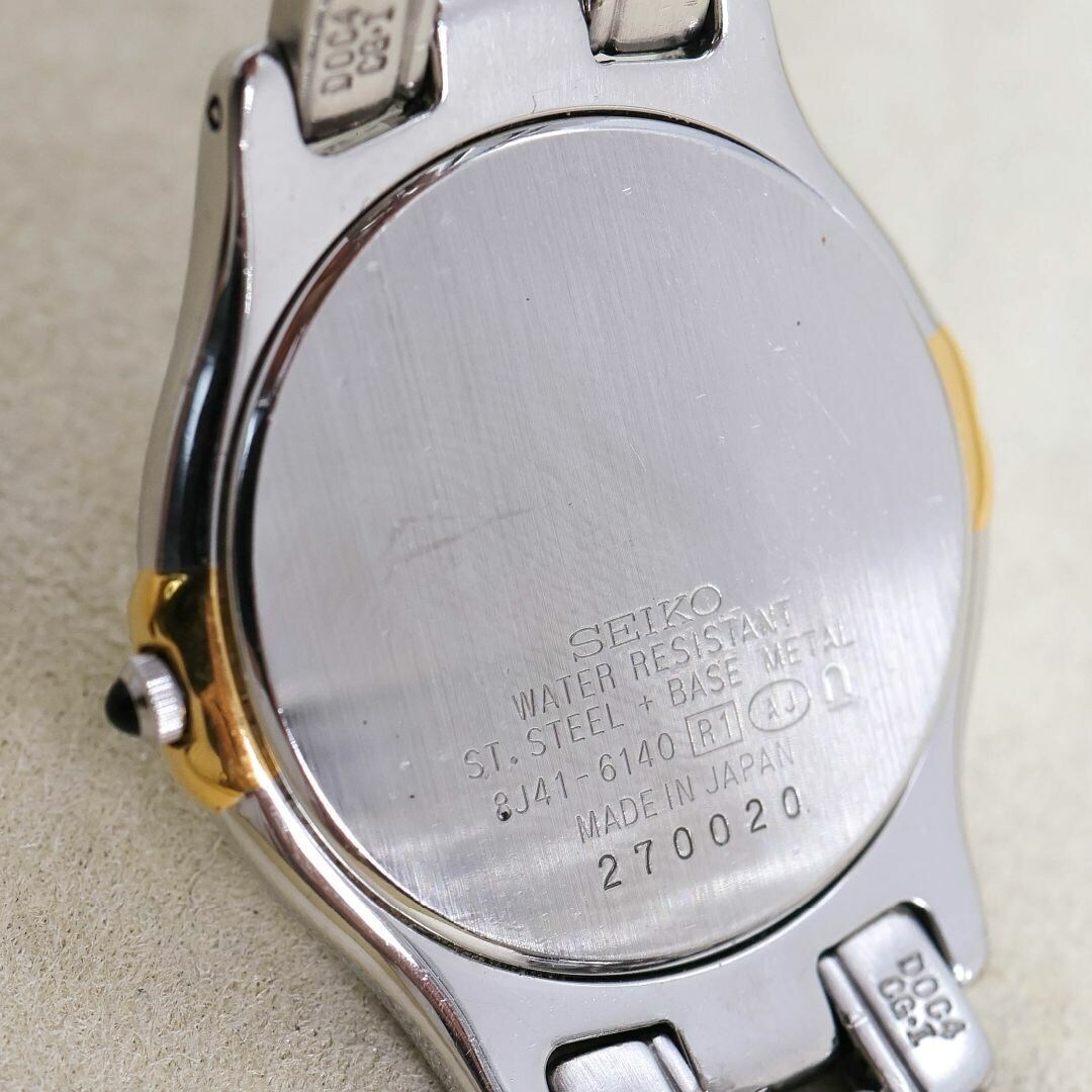 稼働 SEIKO Dolce 腕時計 アイボリー メンズ ステンレス 1307 _画像9