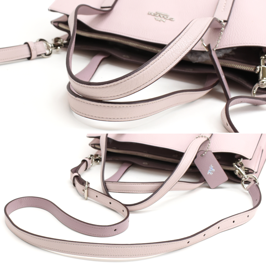 コーチ チャーリー キャリーオール 2way トートバッグ 30318 レザー ライトピンク COACH_画像7