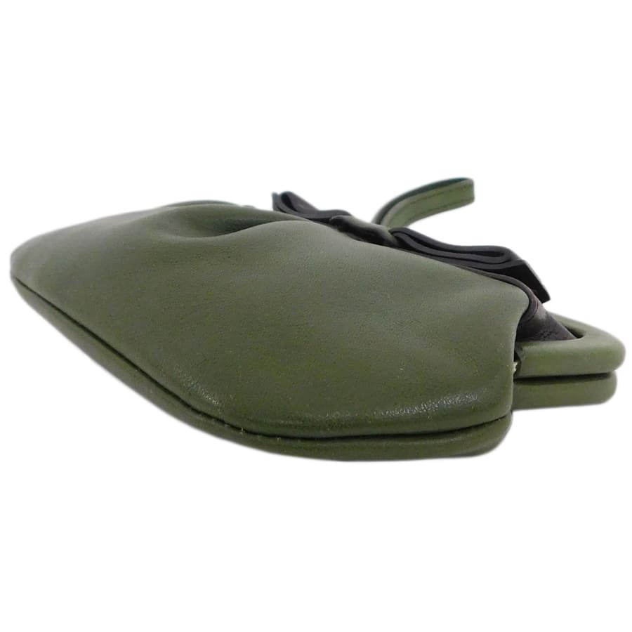  Ferragamo vala лента gama. кошелек оттенок зеленого кожа симпатичный модный Salvatore Ferragamo