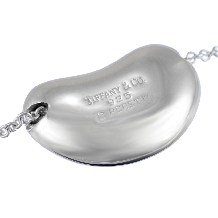 新品同様 ティファニー エルサペレッティ ビーン ペンダント ネックレス スターリングシルバー 925 TIFFANY&CO._画像2