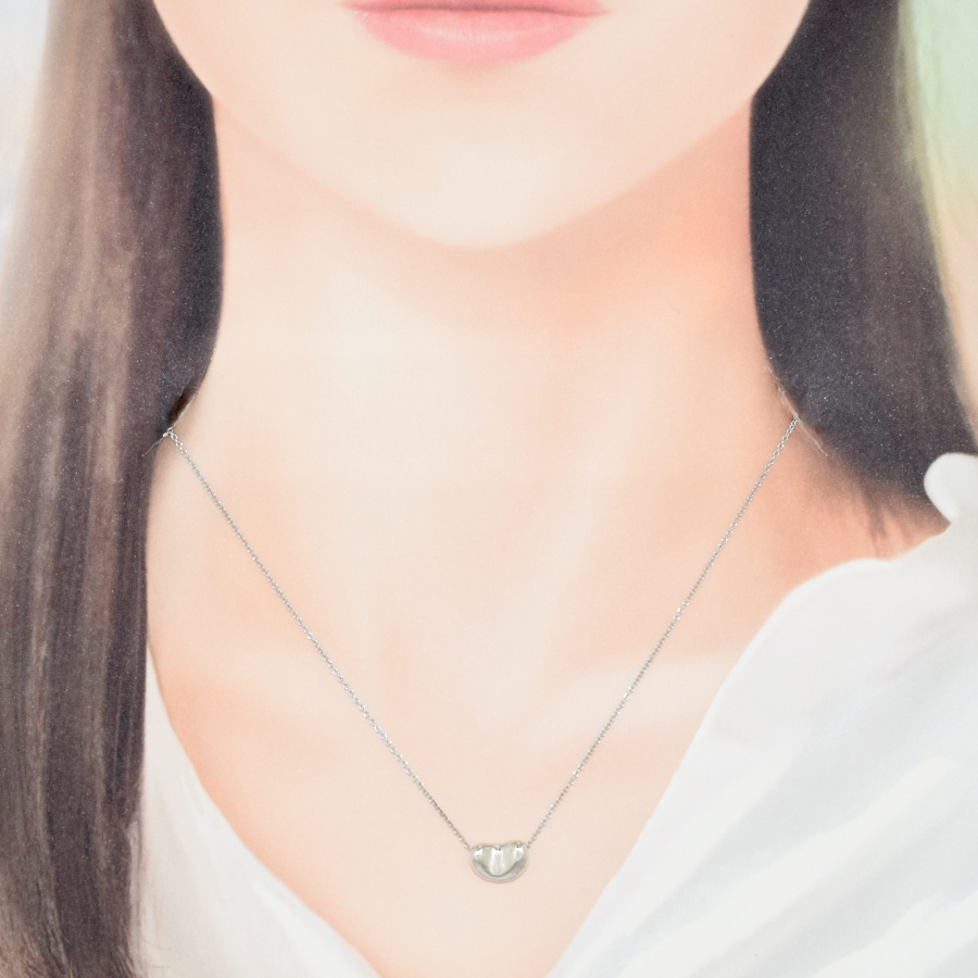 ティファニー エルサペレッティ ビーン スモール ペンダントネックレス シルバー SV925 スターリングシルバー S TIFFANY&Co._画像6