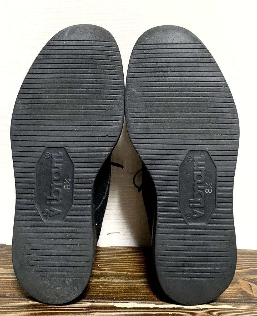 blutenblatt.スエード レザー デザート ブーツ 8.5(26.5/黒/3.5cm 厚底 ビブラムソール/上質(zhì).牛革/backlash tornado mart 5351 type)