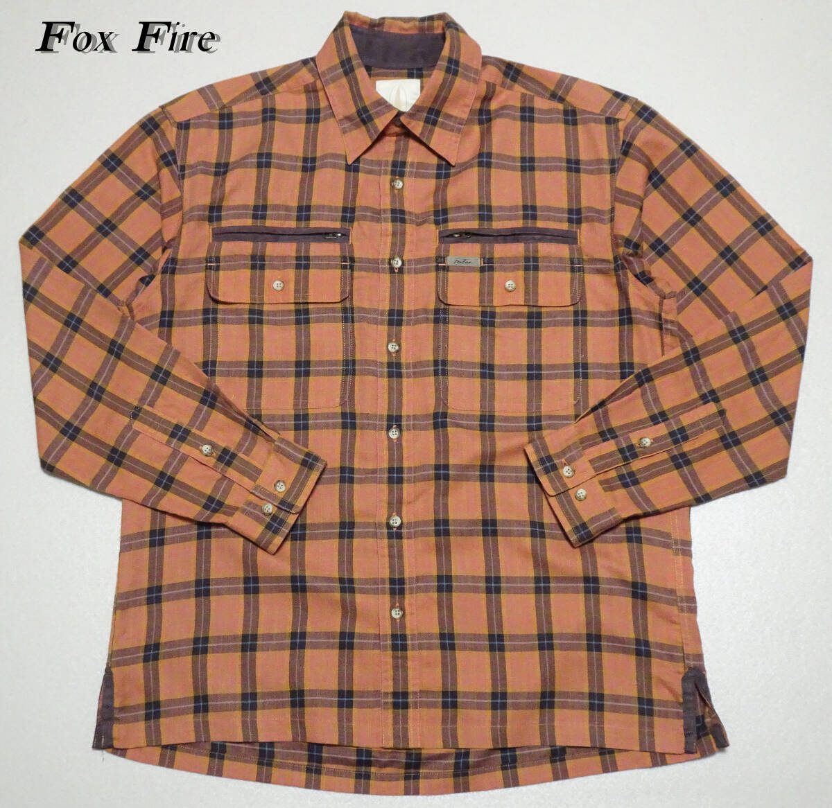 Fox Fire（フォックス ファイヤー）/ポリ×コットン/チェック/長袖シャツ/M_画像1
