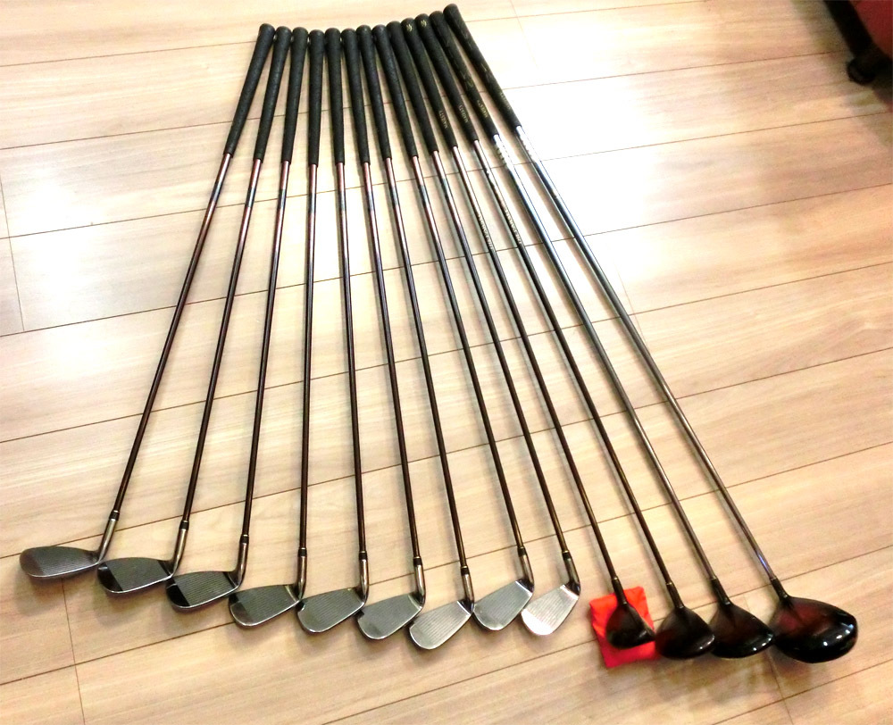 ★最高級マジェスティゴルフ?フルセット★ウッド5本★アイアン9本（おまけ付きAW51°度＋AW48°）パター1本?送料無料?美品