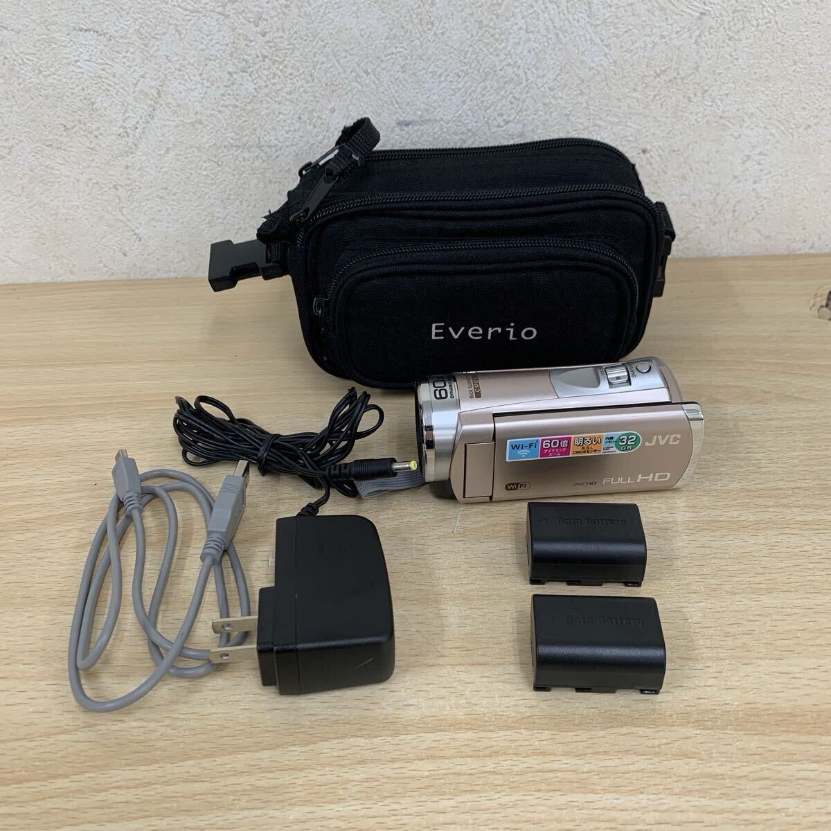 中古品 JVC エブリオ Everio デジタルビデオカメラ GZ-EX370 ピンクゴールド 2012年制 デジタルカメラ?ビデオカメラ
