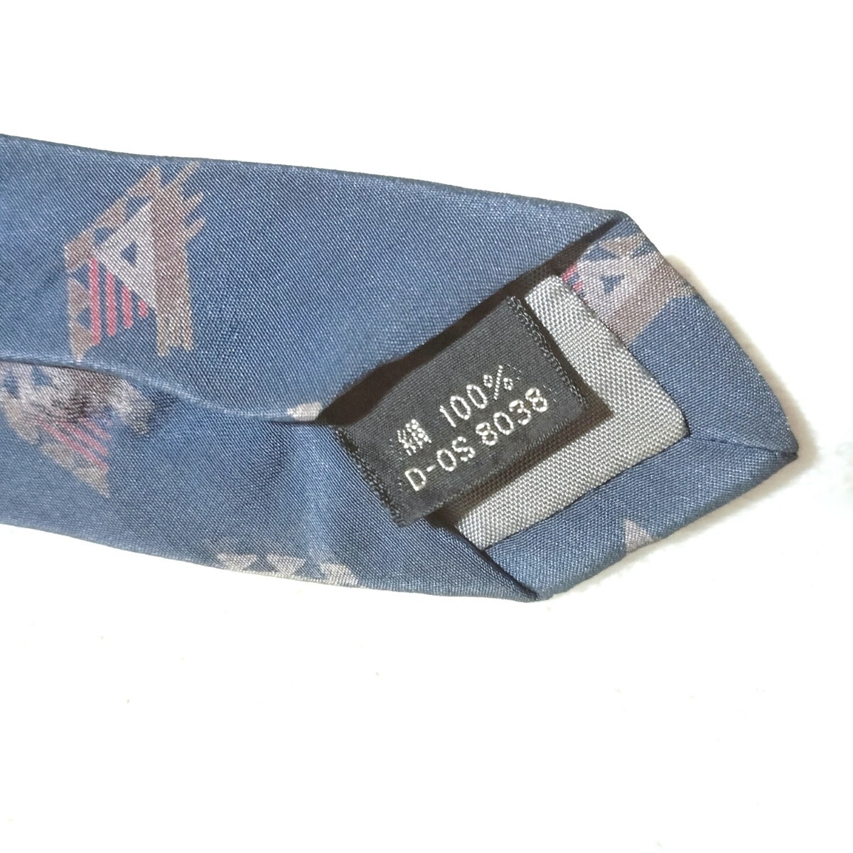 1円〜 【美品】 renoma レノマ ネクタイ 総柄 ネイビー ブルー 2本セット 65472_画像5