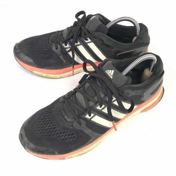 adidas/ Adidas *adistar boost ESM/ low cut спортивные туфли [28.0/ чёрный × оранжевый × белый ] линия ввод *J-136