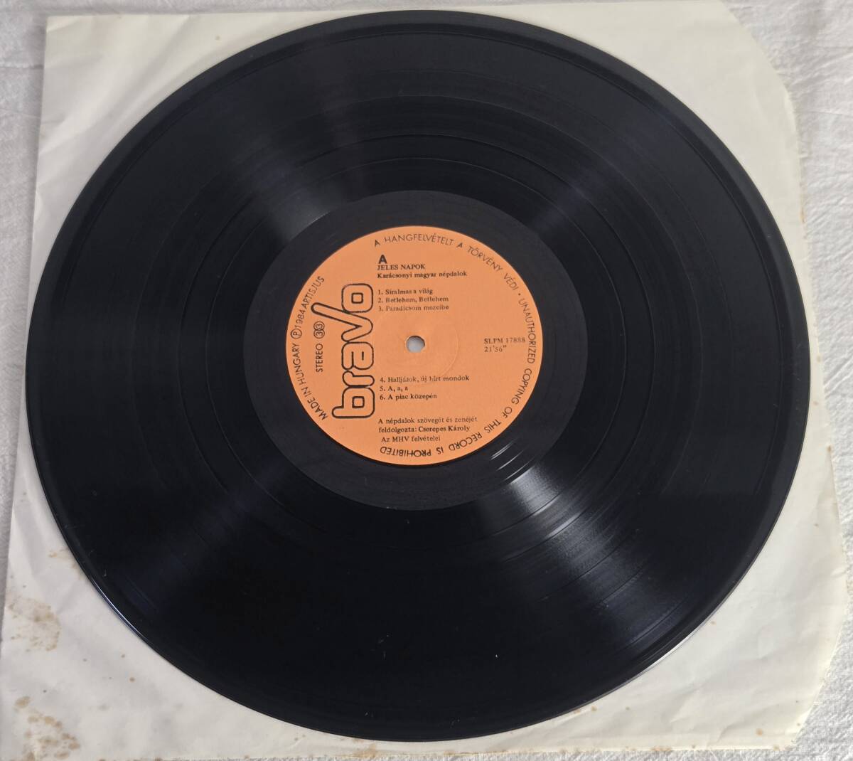 ★入手困難! ハンガリー オリジナル LP レコード★ Sebestyen Marta / Szrnyi Levente / Jeles Napok ハンガリー民謡 ワールドミュージック_画像3