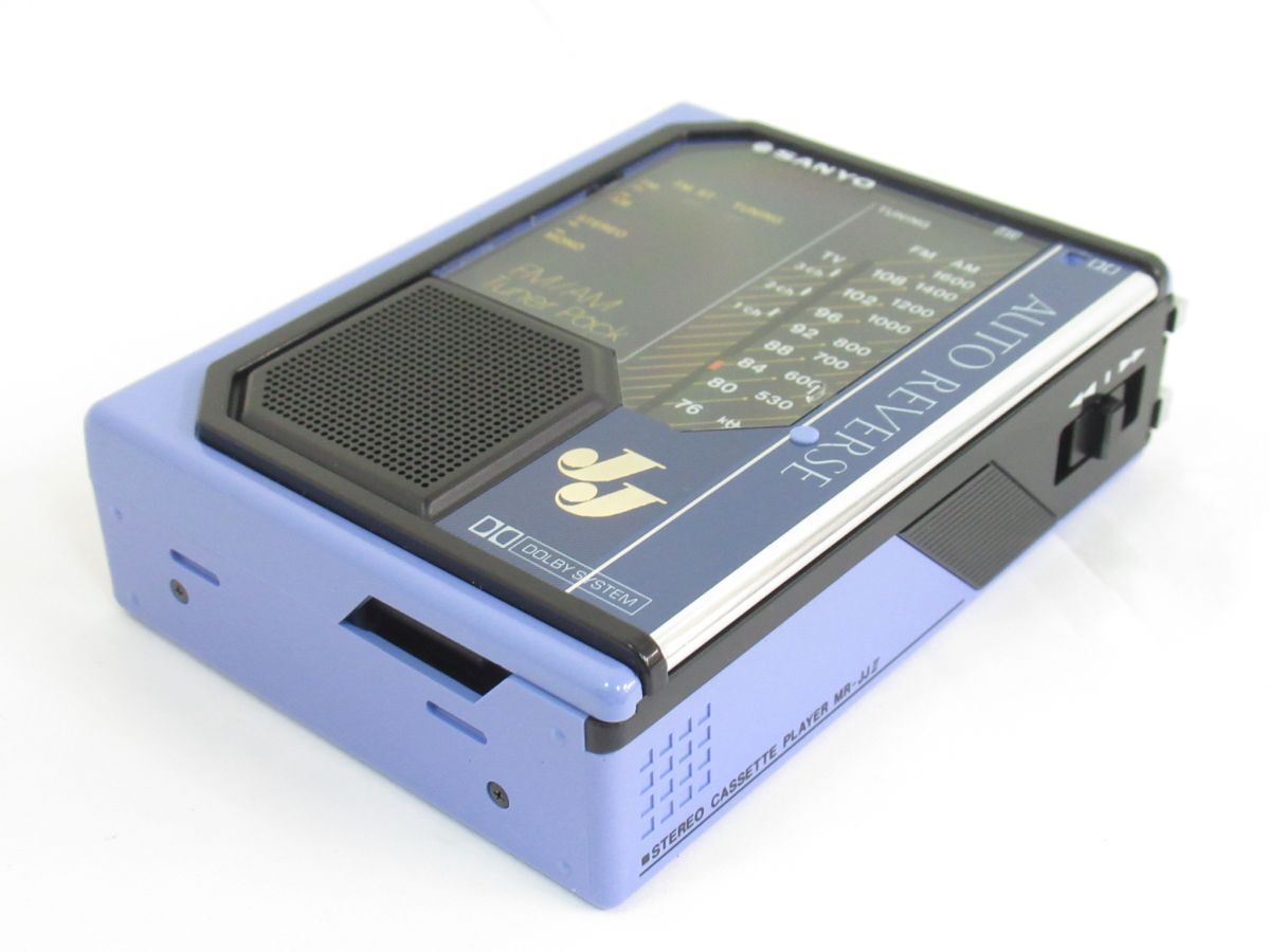 AN 2-1 本體美品 SANYO サンヨー ステレオ カセットプレーヤー MR-JJⅡ チューナーパック ヘッドホン コードアンテナ 取説付 MR-JJ2