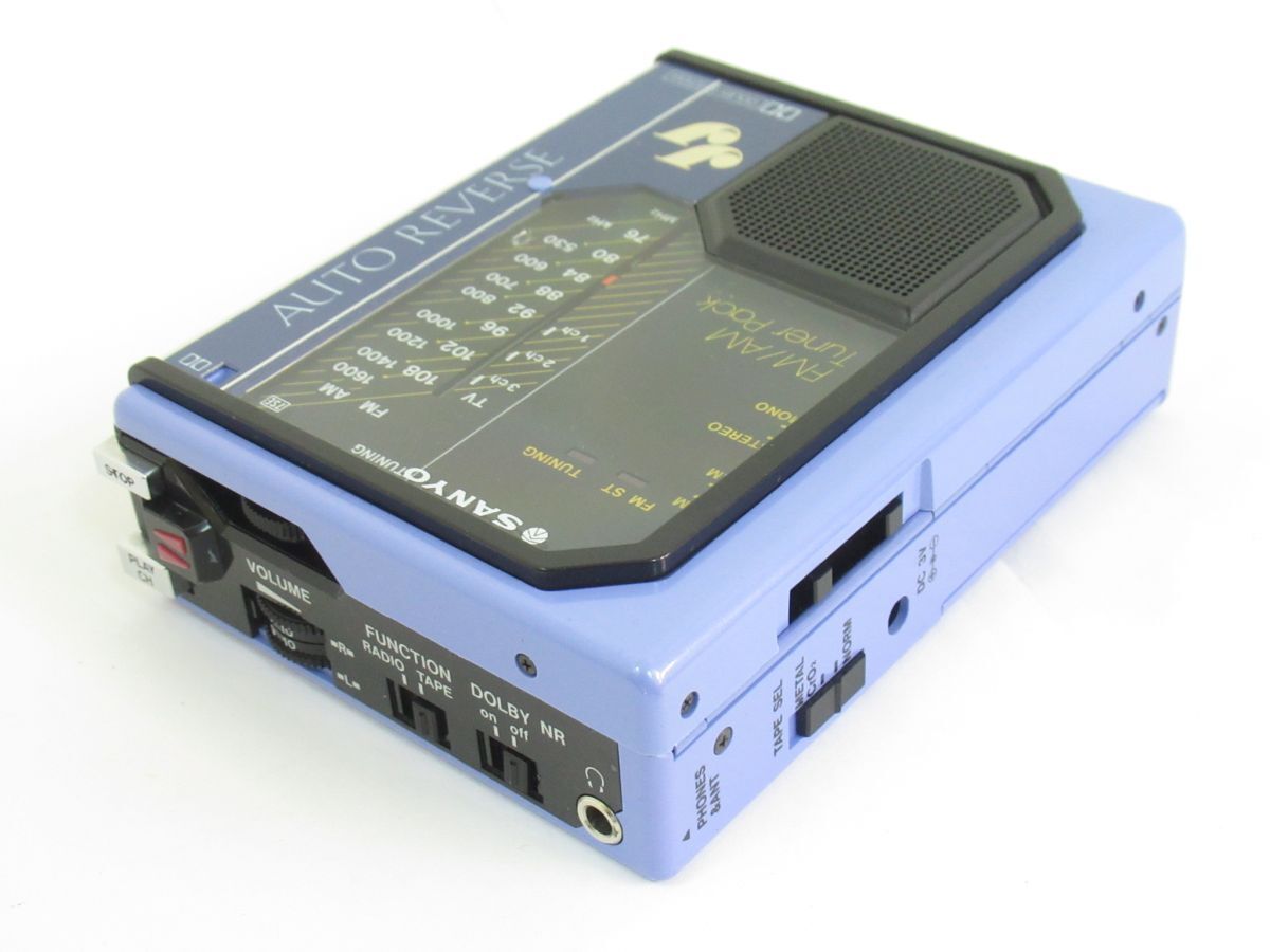 AN 2-1 本體美品 SANYO サンヨー ステレオ カセットプレーヤー MR-JJⅡ チューナーパック ヘッドホン コードアンテナ 取説付 MR-JJ2