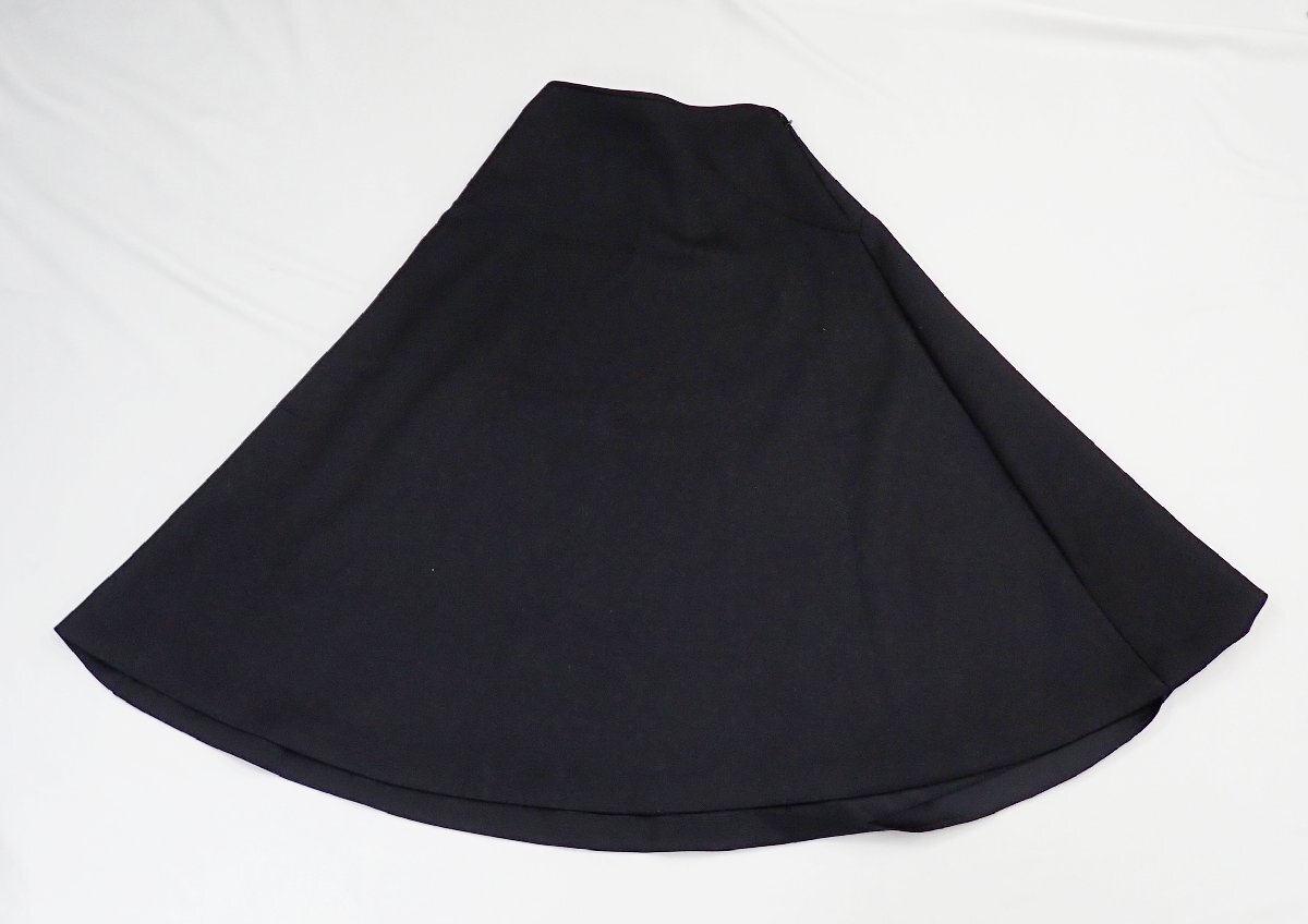 ★Ron Herman/ロンハーマン ハートステッチ フレアスカート XS/マキシ丈/ブラック/無地/ストレッチ/日本製&2136100012_画像4