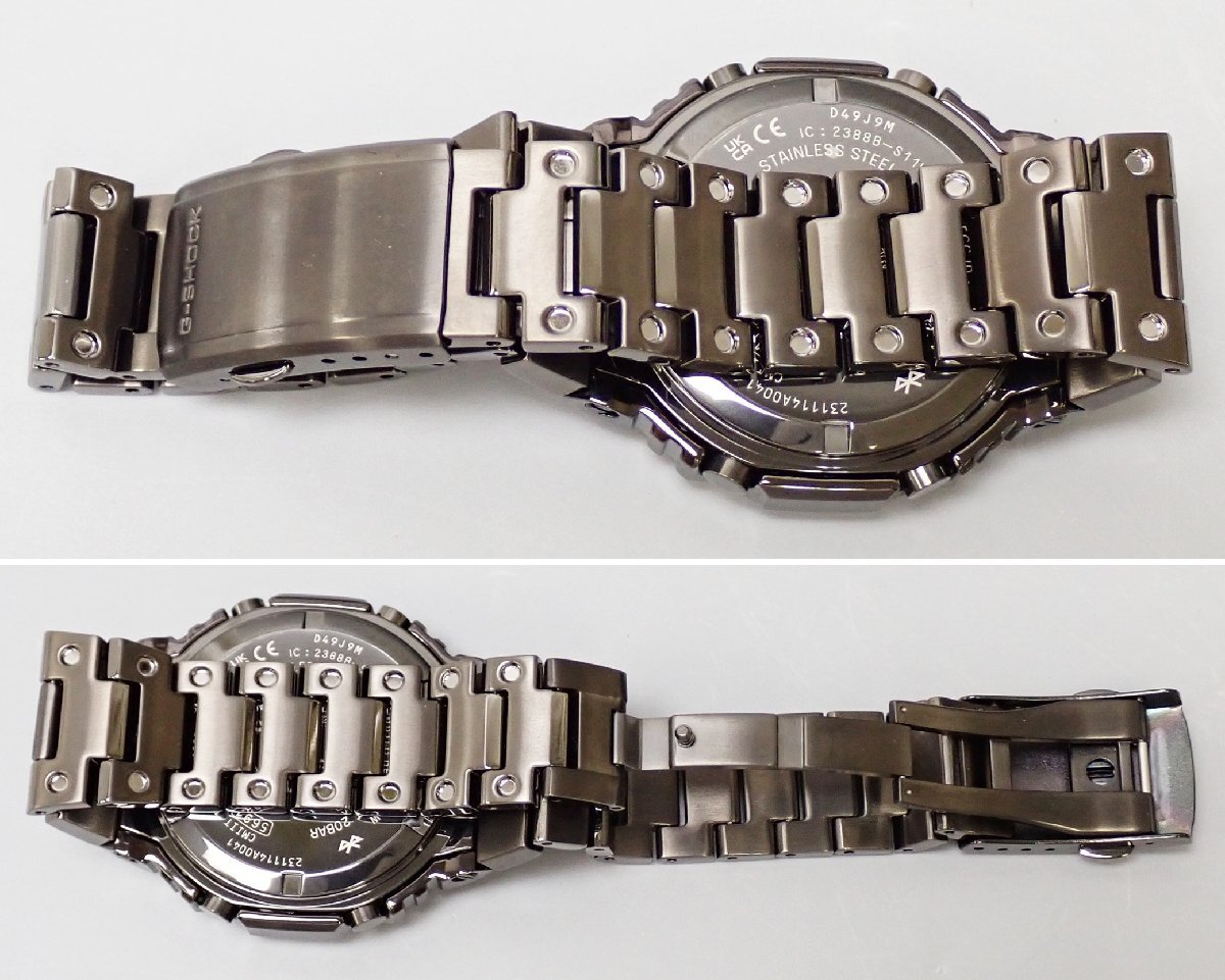 ★1円 美品 CASIO/カシオ G-SHOCK GM-B2100BD-1AJF フルメタルモデル タフソーラー/ブラック/Bluetooth搭載/保証殘/ケース付き&0010200393