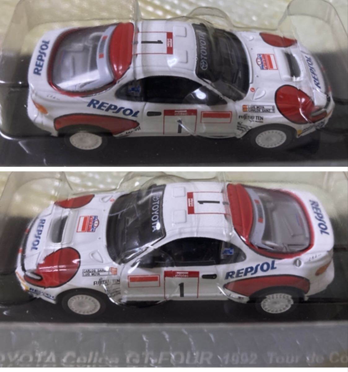 T692★CM's ラリーカーコレクション 1/64★トヨタ セリカ Celica GT-FOUR 1992 ツールドコルス #1★レプソル REPSOL WRC★シーエムズ_画像6