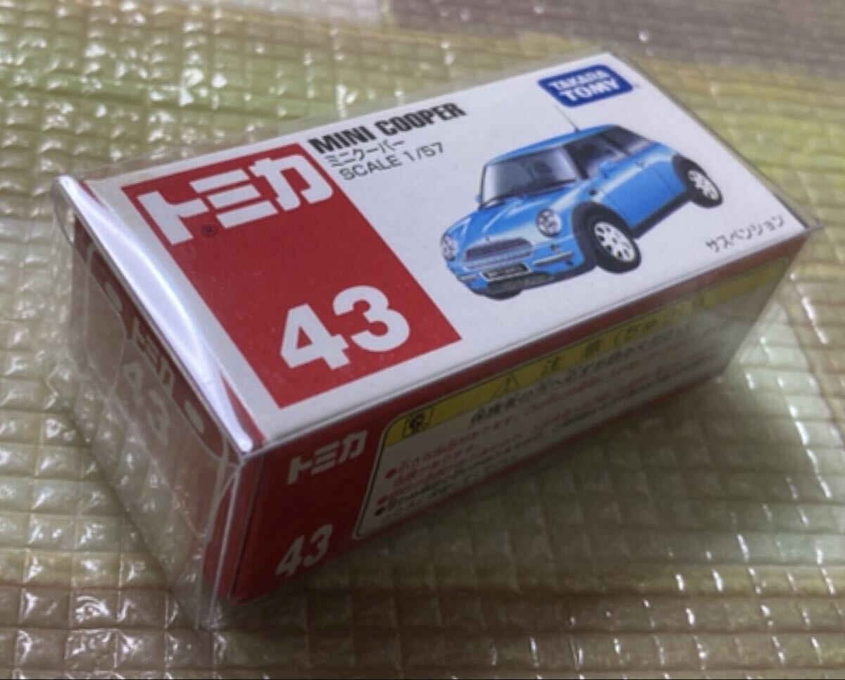 T43★トミカ No.43★ミニクーパー MINI COOPER★新品未使用★新車★ケース入れ★絶版 赤箱 外国車★検索用 BMW_画像2