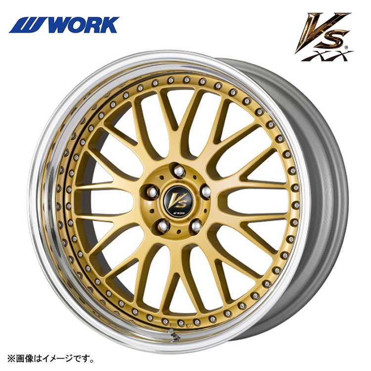 送料無料 ワーク WORK VS XX STEP RIM STANDARD Adisk 10J-19 +0 5H-100 (19インチ) 5H100 10J+0【1本単品 新品】