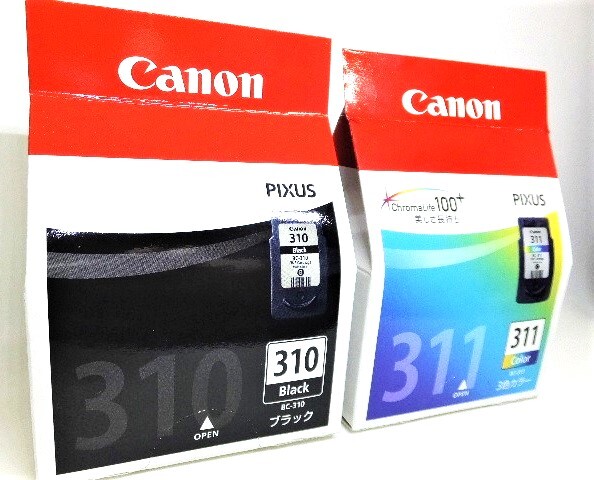 Canon純正インク　BC-310　BC-311　ブラック?カラー 新品2個セット　