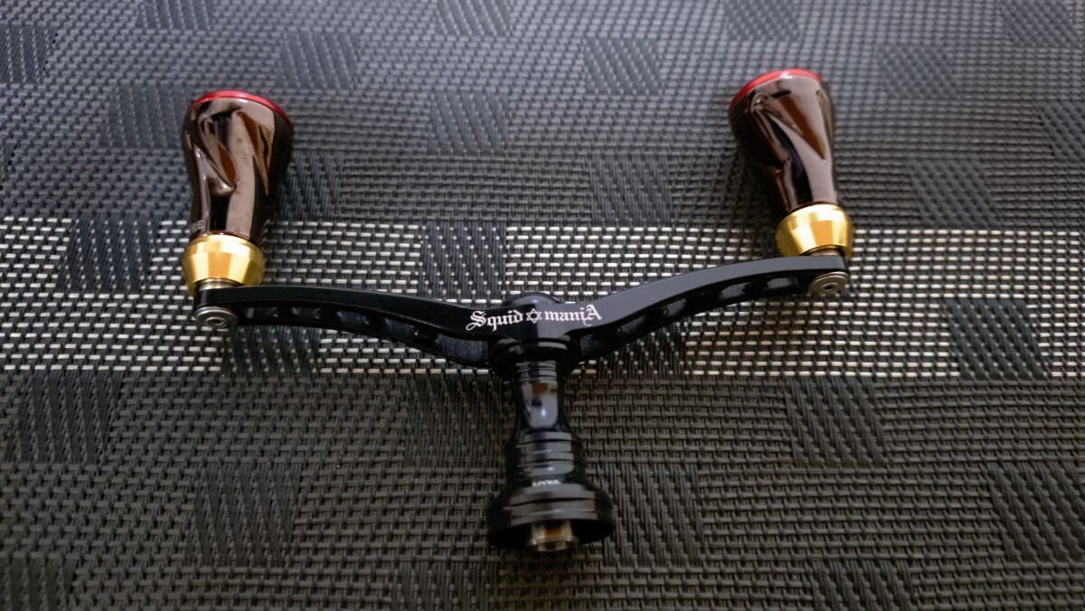 １円スタート売り切り ☆美品☆スクイッドマニア　SQUID MANIA 　DAIWA　ダイワ用　ダブルハンドル　フォルテ　カスタムノブ_画像1