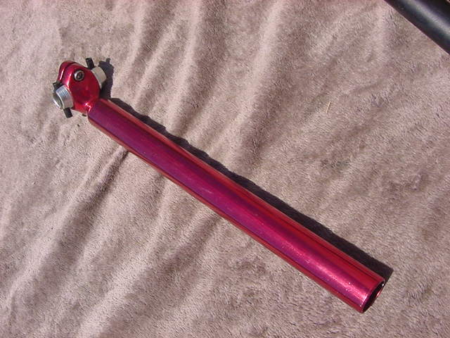 Aluminum製 seat pillar 31.6φ/360㎜ RED 未使用品_画像6