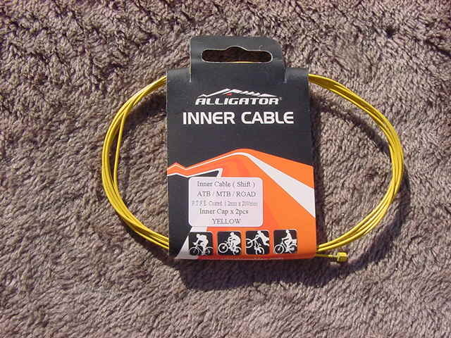 ALLIGATOR P.T.F.E. Shift INNER CABLE 2000㎜x1.2φ YEL 新品未使用