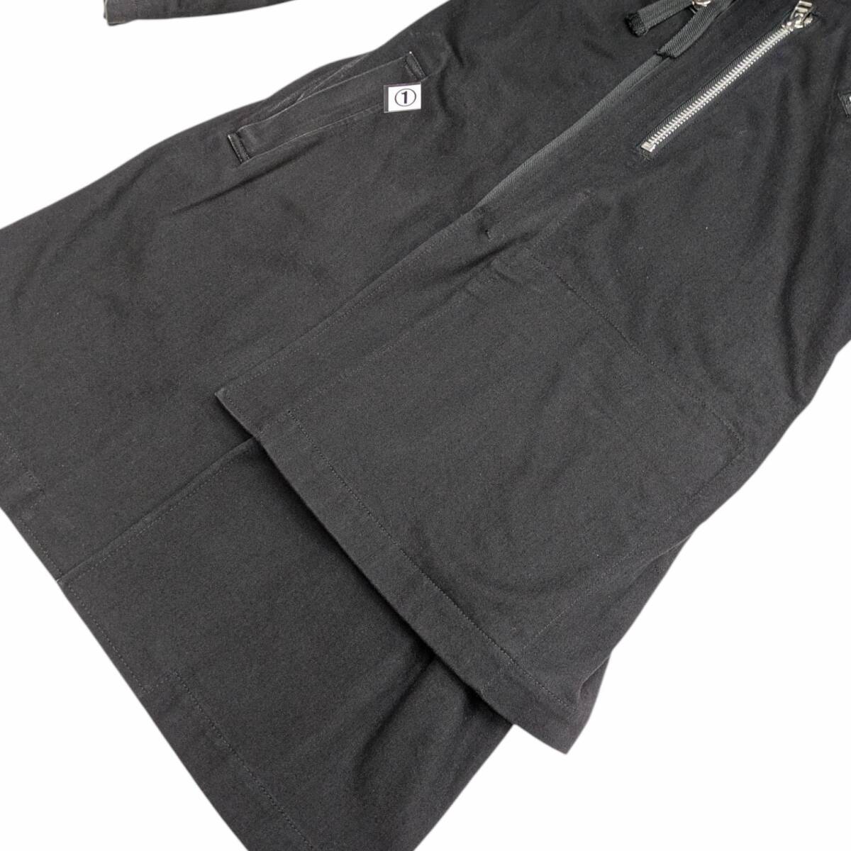 B Yohji Yamamoto 20AW look7 LAYERED ZIP COAT NR-C51-003 ヨウジヤマモト レイヤード ジップコート ブラック サイズ 2_画像4