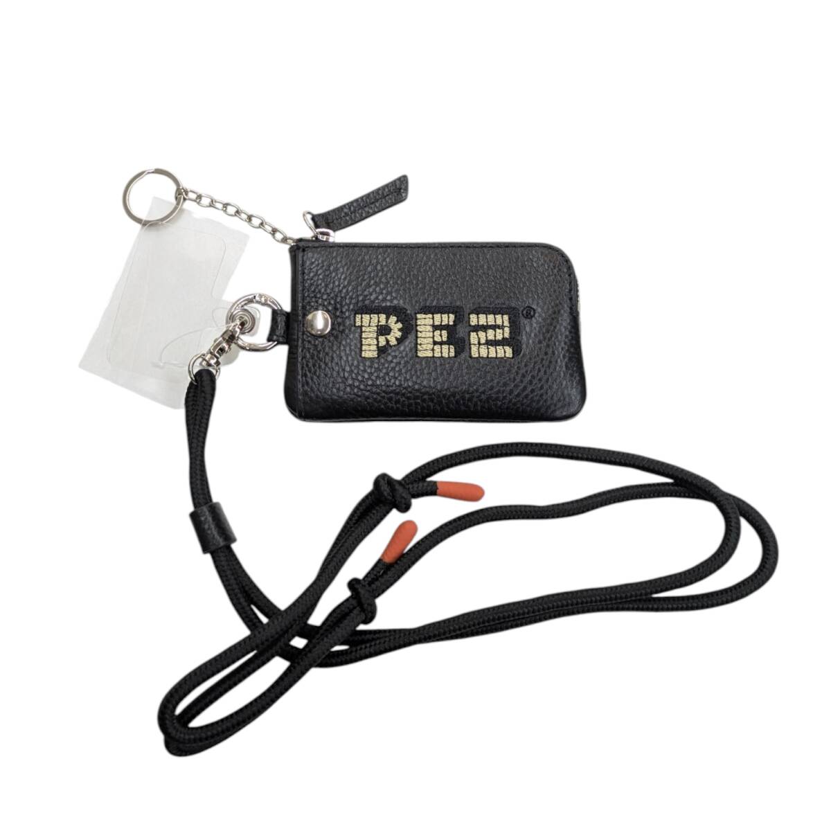 ① не использовался товар PEZpetsuear ear PAPILLONNERiapapiyone телячья кожа мобильный ремешок плечо ячейка для монет черный EAZ5032214A0001