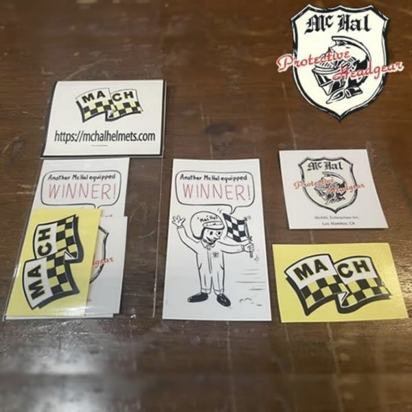 【 McHAL 】 マックホール ステッカー セット 3枚組 [mch-stc] / OCEAN BEETLE 取り扱い バイカー Sticker ロゴステッカー Apollo アポロ_画像1