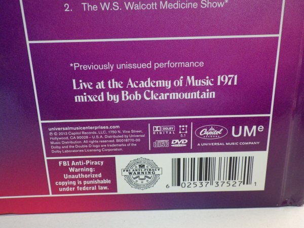 ●5｜新品同様Like NEW!★4CD+DVD, 1877000, 48ページ?ハードブック付屬★THE BAND ザ?バンド - LIVE AT THE ACADEMY OF MUSIC 1971