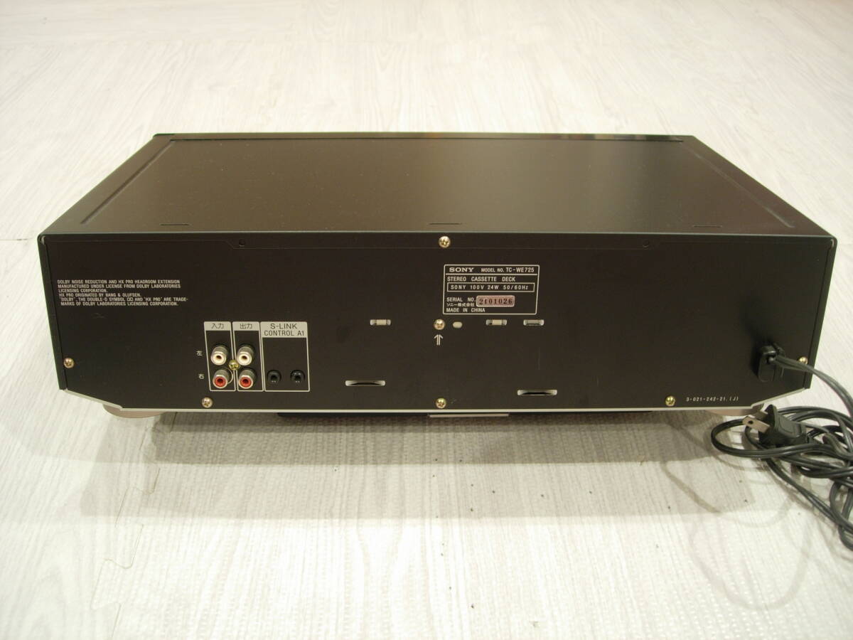 SONY　ステレオカセットデッキ　TC-WE725　ジャンク品