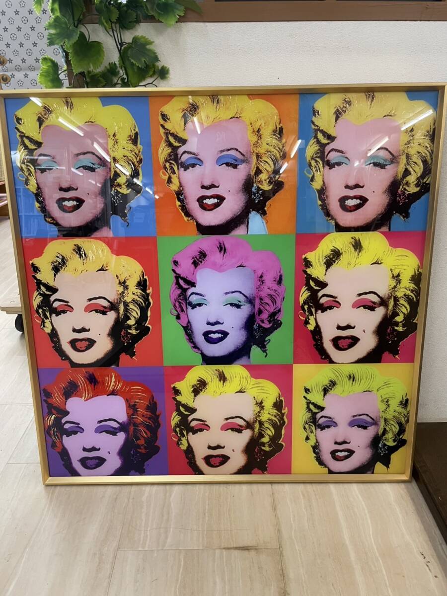 アートパネル　マリリンモンロー　絵　アート　絵画　額縁　額絵　ポスター 壁掛け カラフル パズル ペイント グラフィック ウォールアート_画像1