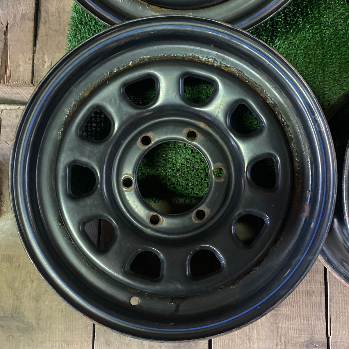  Deighton колесо Hiace 16 дюймовый 16×7J OFF;+35 PCD:139.7-6H ступица ;110mm ржавчина есть Okinawa отдаленный остров отправка не возможно 